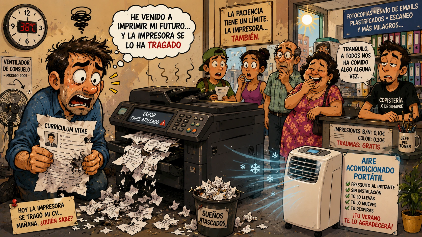 La impresora se comió mi currículum